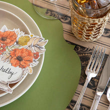 Load image into Gallery viewer, Die Cut Green French Frame Placemat

