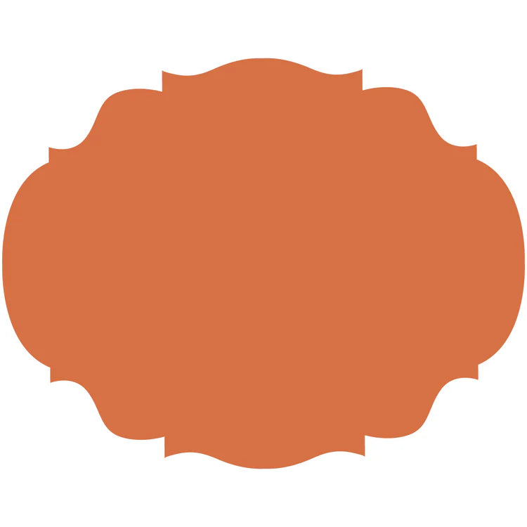 Die Cut Orange French Frame Placemat