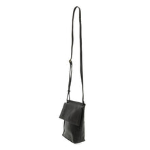 Load image into Gallery viewer, Black Jensy Front Flap Crossbody Bag
