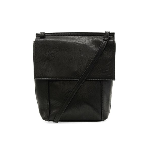 Black Jensy Front Flap Crossbody Bag