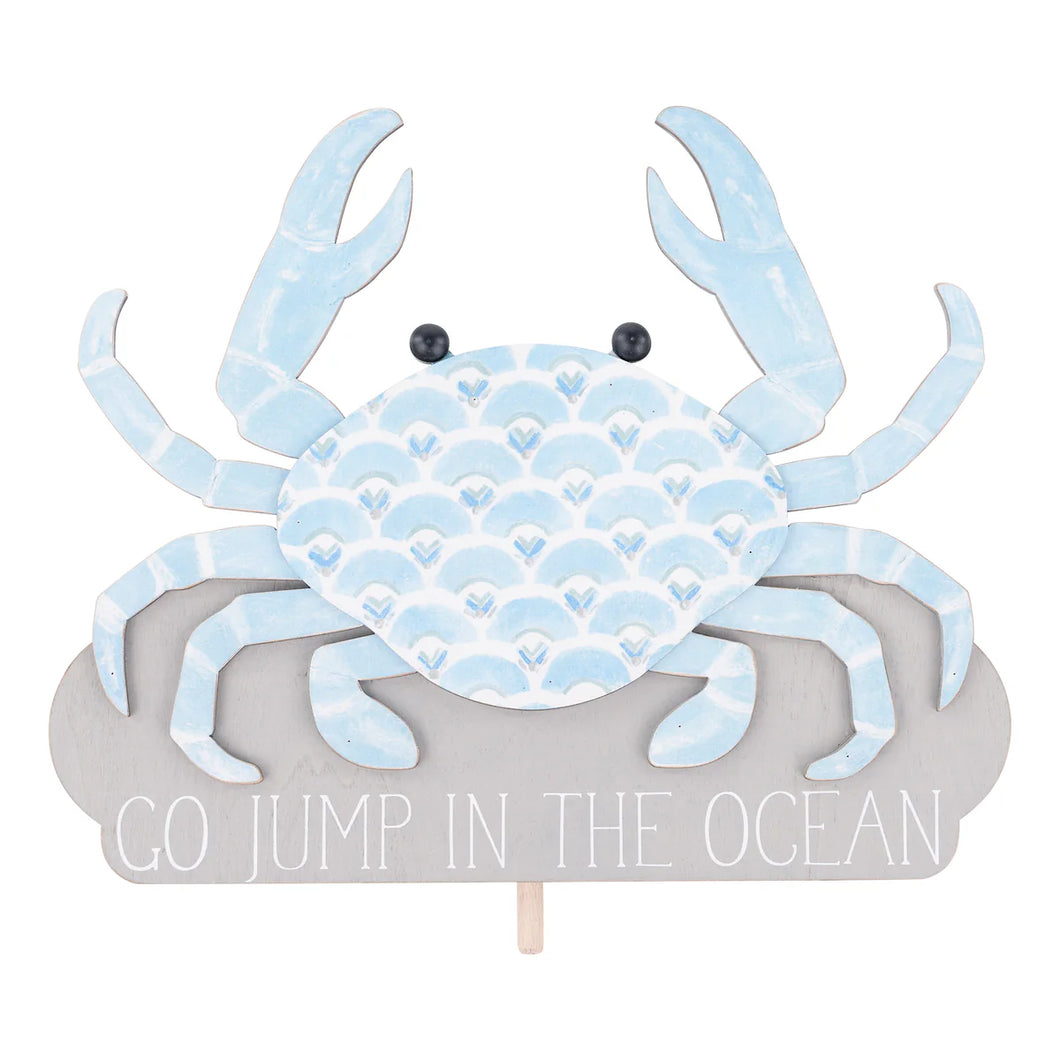 Go Jump In The Ocean Crab Topper