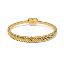 Load image into Gallery viewer, Celestia Heart Gold Hng Bangle
