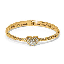 Load image into Gallery viewer, Celestia Heart Gold Hng Bangle
