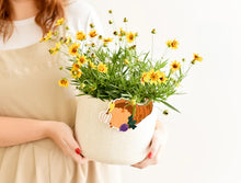 Load image into Gallery viewer, Neutral Small Dot Happy Everything Mini Bowl HEV
