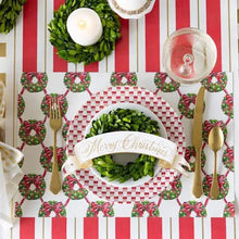 Load image into Gallery viewer, Holiday Wreath Lattice Placemat
