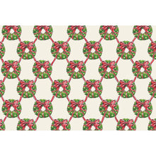 Load image into Gallery viewer, Holiday Wreath Lattice Placemat
