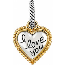 Load image into Gallery viewer, Brighton SIL/GLD I Love You Charm
