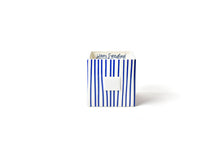 Load image into Gallery viewer, Indigo Skinny Stripe Medium Mini Nesting Cube
