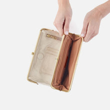 Load image into Gallery viewer, Hobo Lauren Clutch Wallet, Sand Shimmer
