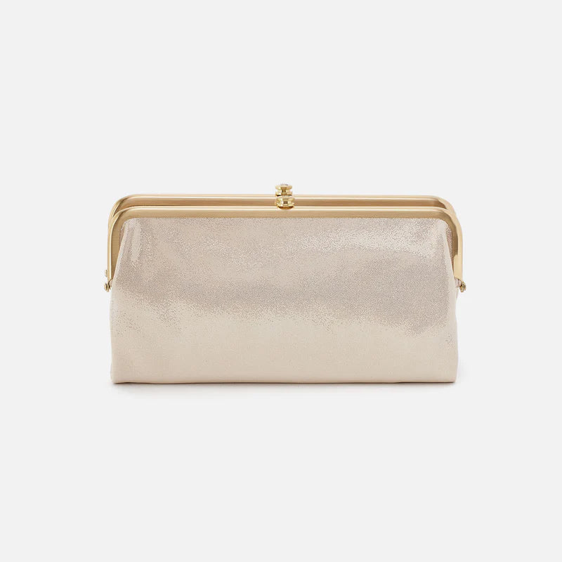 Hobo Lauren Clutch Wallet, Sand Shimmer
