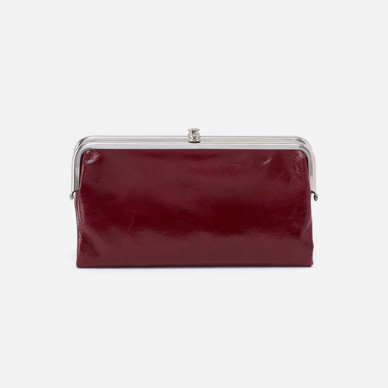 Hobo Lauren Clutch Wallet, Saddleberry
