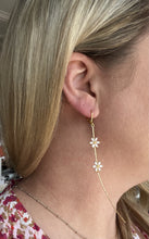 Load image into Gallery viewer, Flower CZ Dangle Gold
