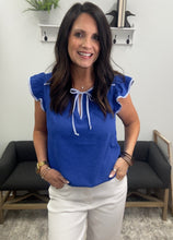Load image into Gallery viewer, Lydia Blue Top
