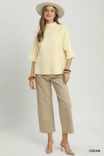 Load image into Gallery viewer, Mock Neck Dolman Sleeve Sweater Top
