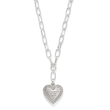 Load image into Gallery viewer, Brighton Mosaic Heart 2Tone Necklace
