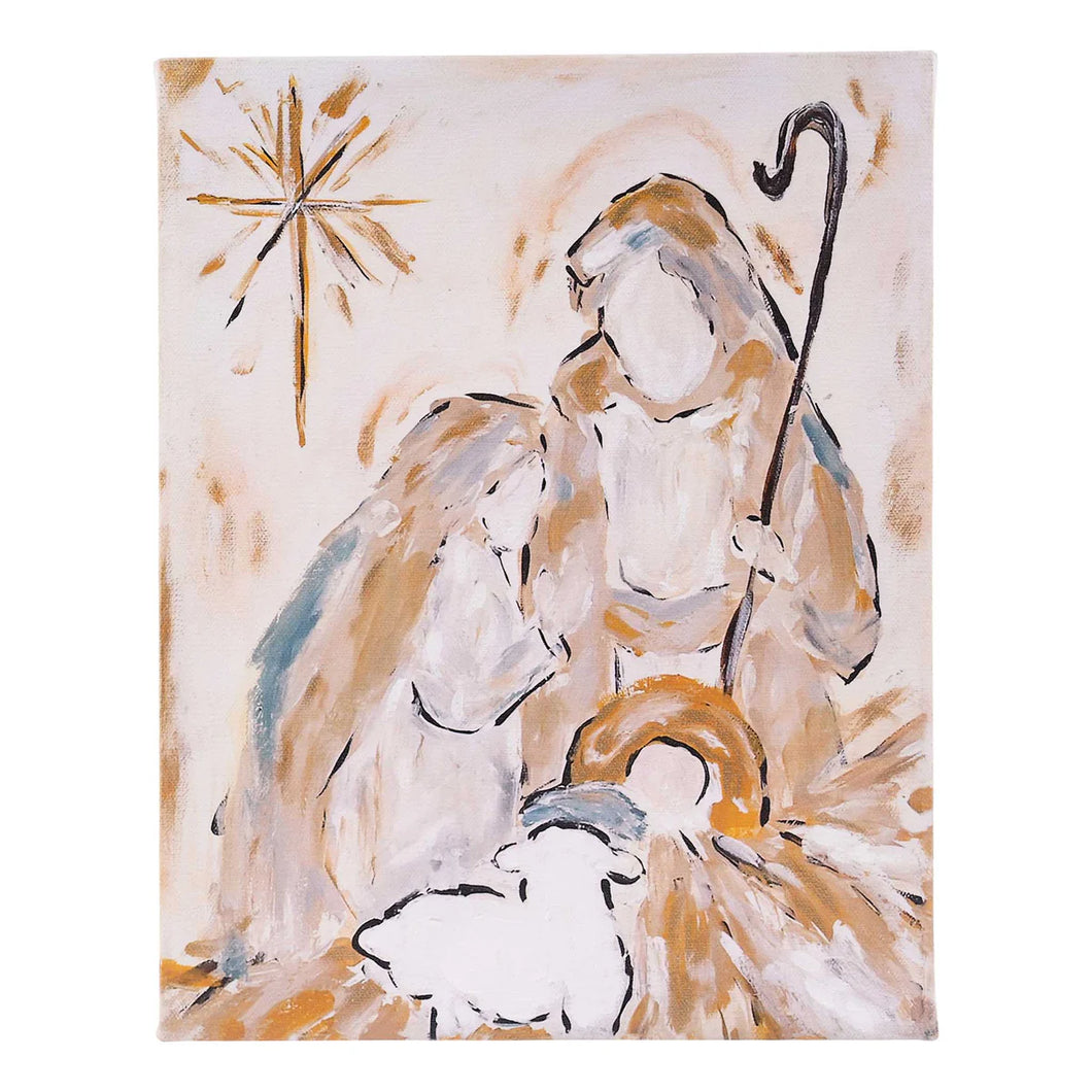 Neutral Nativity Canvas