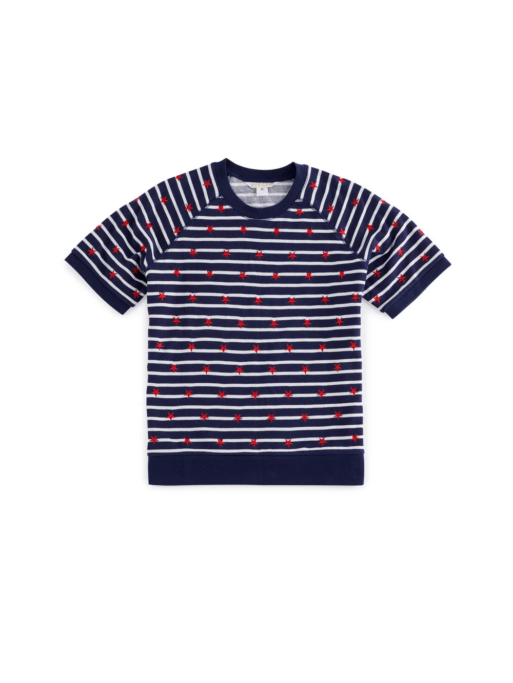 Stripes Short Sleeve Sweatshirt