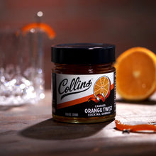 Load image into Gallery viewer, Orange Twist in Syrup by Collins

