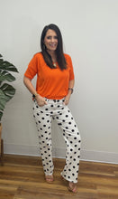 Load image into Gallery viewer, Polka Dot Fray Hem Wide Leg, 31" inseam
