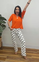 Load image into Gallery viewer, Polka Dot Fray Hem Wide Leg, 31" inseam
