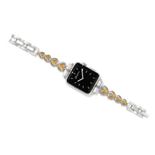 Load image into Gallery viewer, Brighton Pretty Tough Two Tone Heart Watch Band
