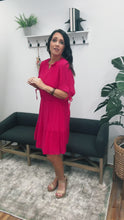 Load and play video in Gallery viewer, Tie Sleeve Ruffle Dress
