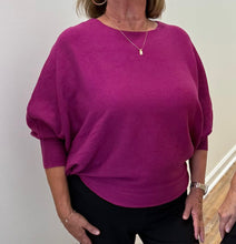 Load image into Gallery viewer, Dolman Sleeve Scoop Hem Sweater
