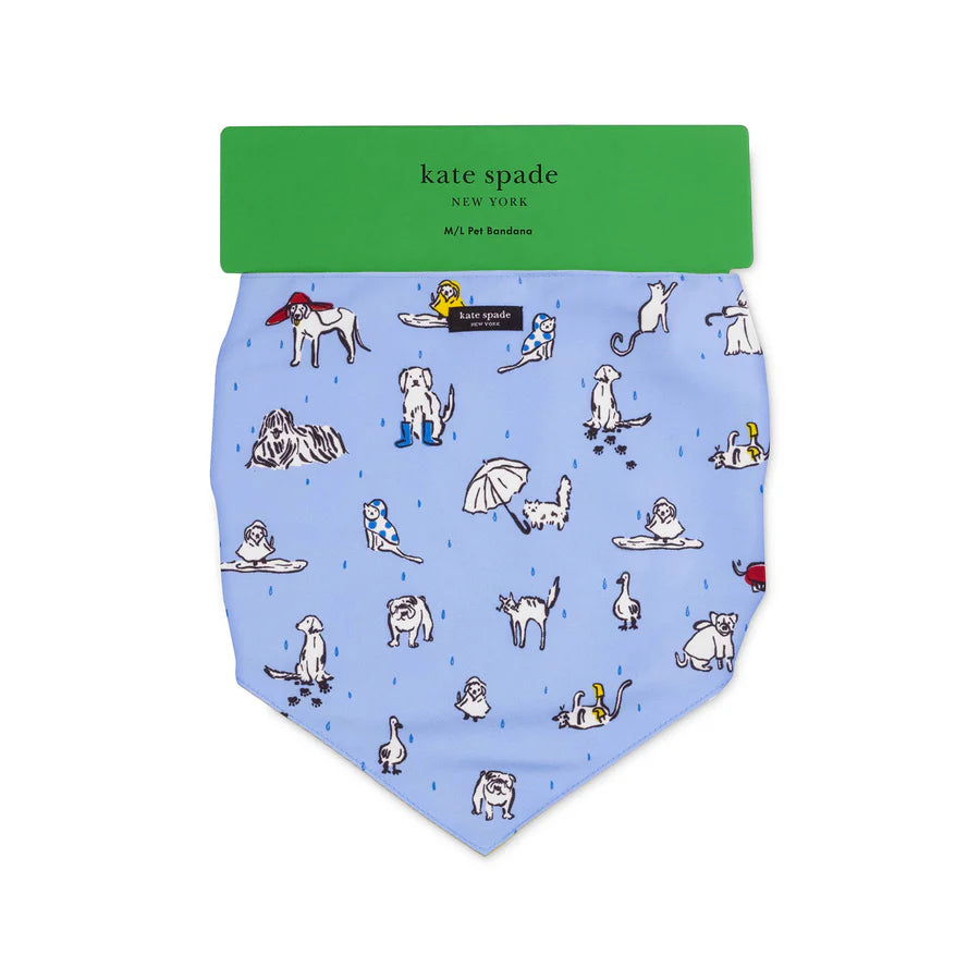 Large Dog Bandana, Raining Cats & Dogs