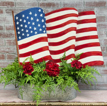 Load image into Gallery viewer, Waving Amerivan Flag Stake

