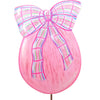 RT Pink Egg With Plaid Bow Yard