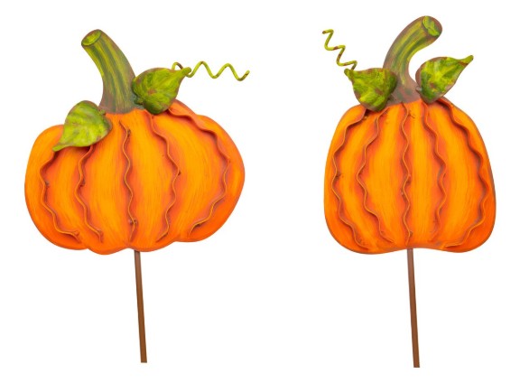 RT Ribbon Pumpkins Small, set of 2