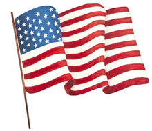 Load image into Gallery viewer, Waving Amerivan Flag Stake
