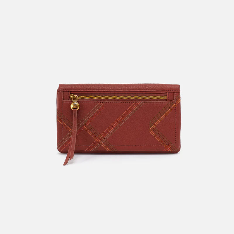 Hobo Lumen Continental Wallet, Rust