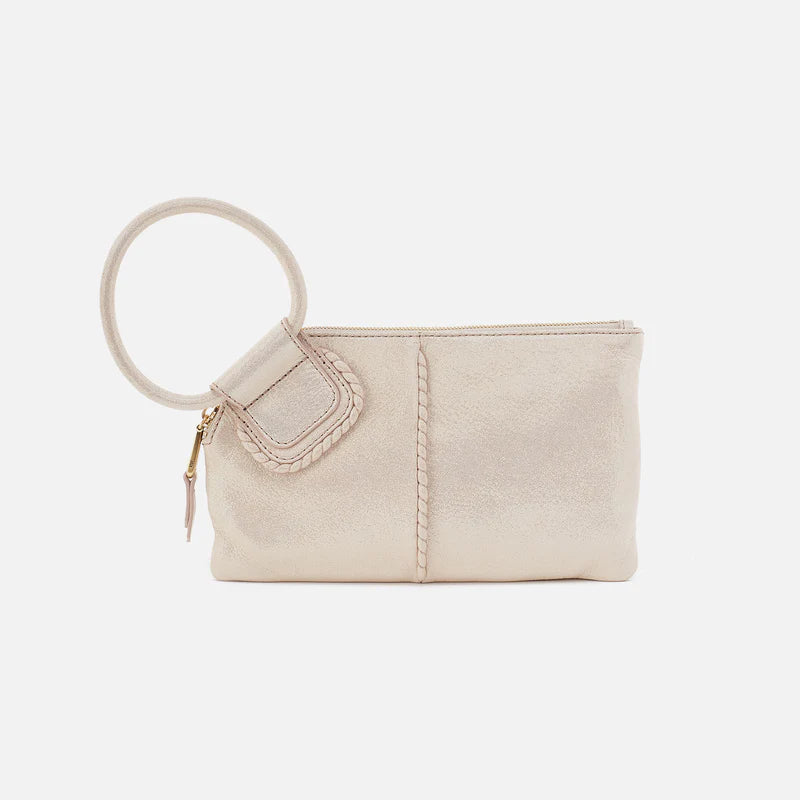Hobo Sable Wristlet, Sand Shimmer
