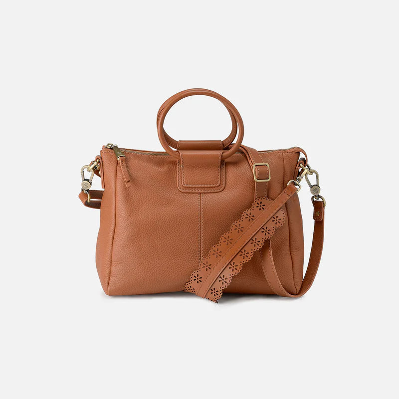 Sheila Medium Satchel, Warm Honey