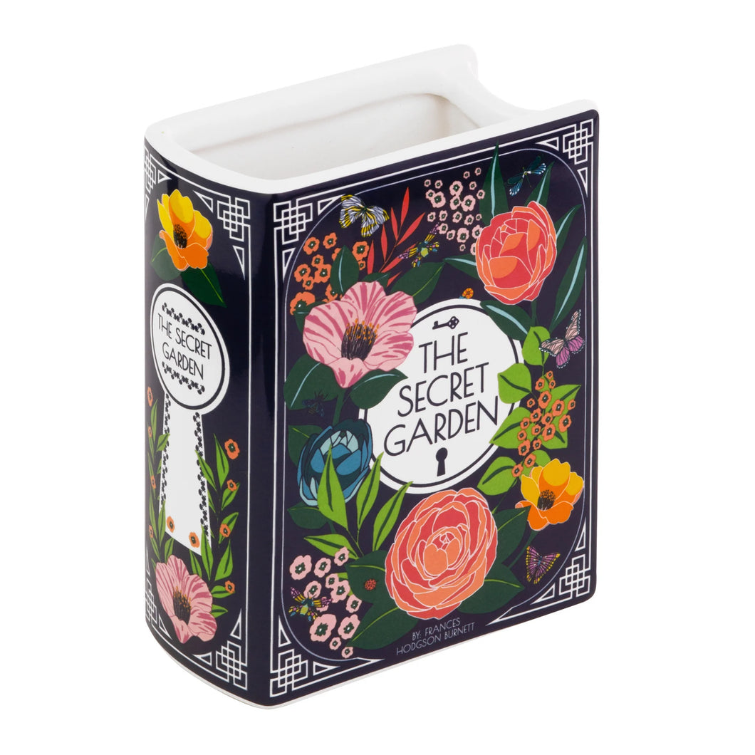 Book Vase, Secret Garden / Colorful Bloom