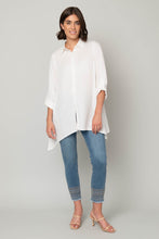 Load image into Gallery viewer, Tencel Button Front Sharkbite Tunic
