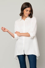 Load image into Gallery viewer, Tencel Button Front Sharkbite Tunic
