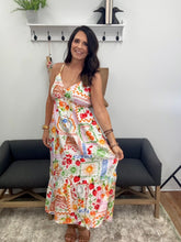 Load image into Gallery viewer, Spaghetti Strap Ruffle Hem Midi Dress
