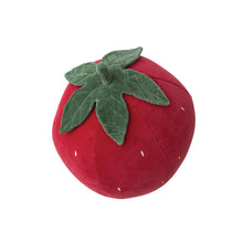 Load image into Gallery viewer, Cotton Velvet Strawberry Shaped Pillow

