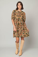 Load image into Gallery viewer, Paisley Tie Front Babydoll Dress
