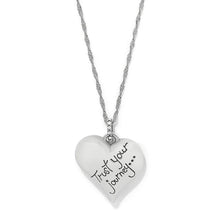 Load image into Gallery viewer, Trust Your Journey Heart Necklace
