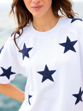 Load image into Gallery viewer, Stars Short Sleeve Sweatshirt
