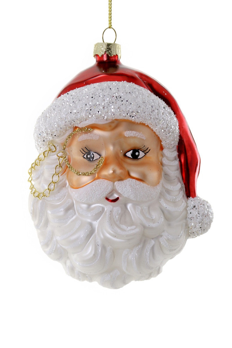 Santa with a Monicle Ornament