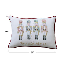 Load image into Gallery viewer, Nutcracker Lumbar Pillow, 24&quot; X 16&quot;
