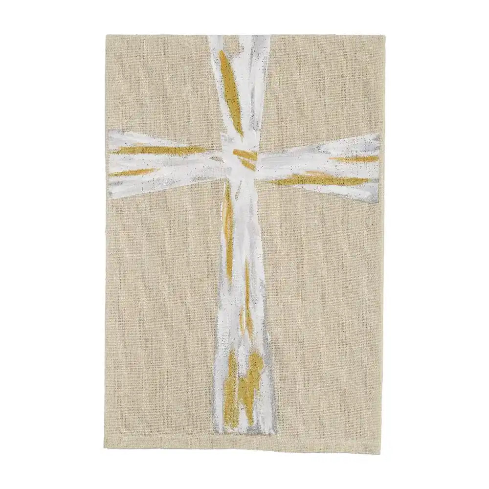 Hand Painted Cross Towel