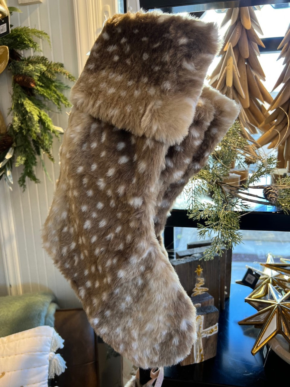 Fawn Fur Stocking