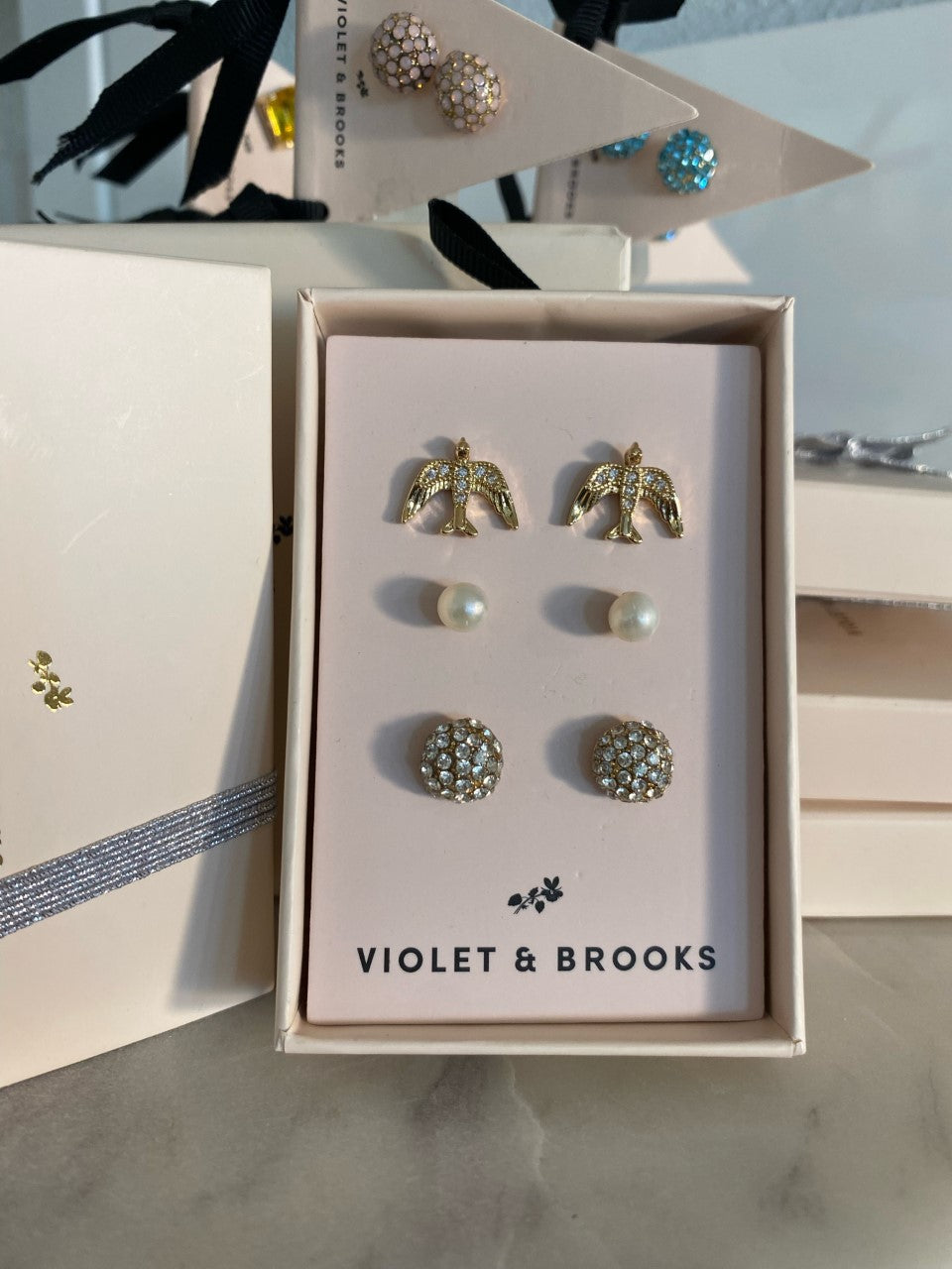 Violet and Brooks Three Earrings Box Set