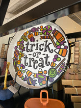 Load image into Gallery viewer, Trick Or Treat Candy Enamel Tray
