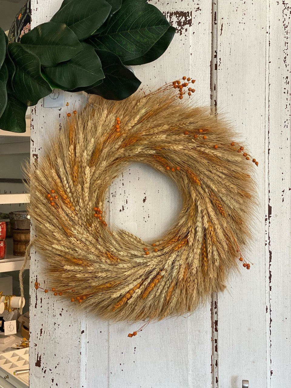 Fall Wheat Wreath